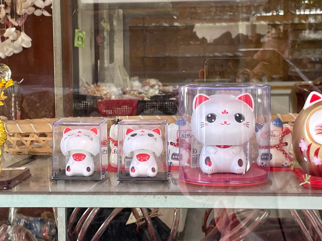 Kamakura Private Tour - Recreating Mu-hui’s adorable cat pose!