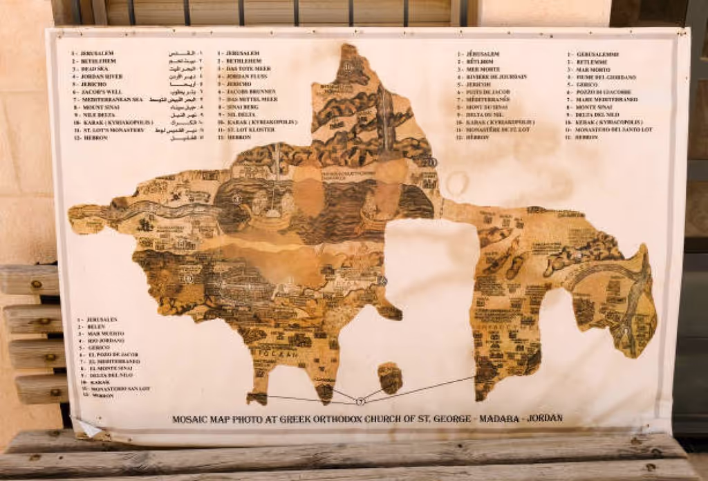 Amman Private Tour - mosaic map madaba