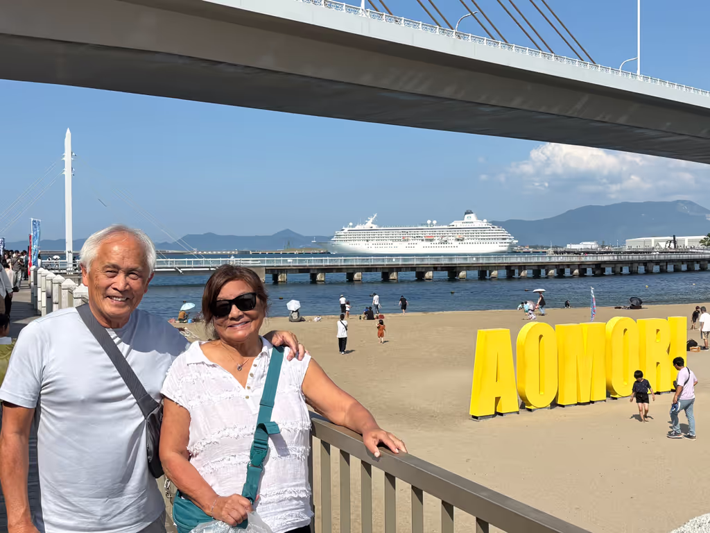 Aomori Private Tour - In front of Nebuta Museum WA RASSE