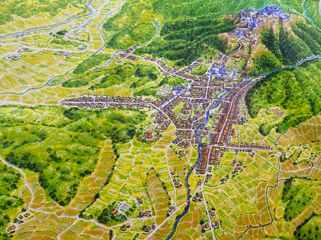 Gifu Private Tour - Entire view of Iwamura castle town in Edo period
