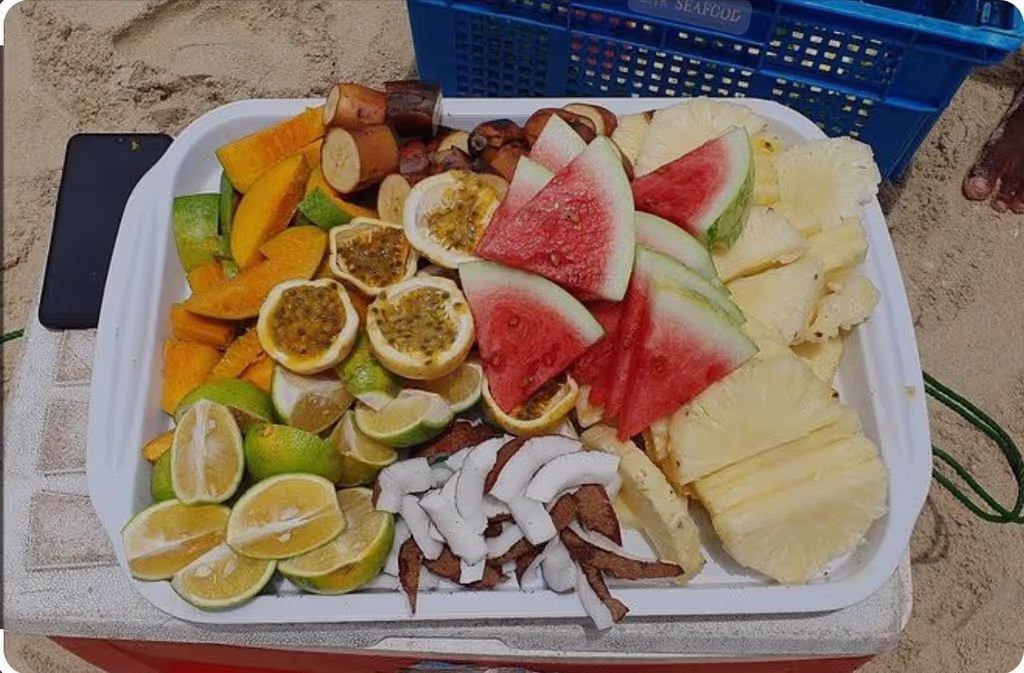Zanzibar Private Tour - Swimming, snorkeling, and enjoying the fruit