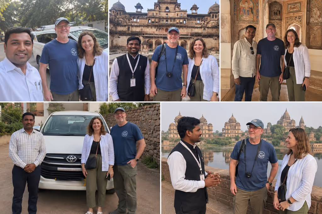 Khajuraho Private Tour - car and driver with guide