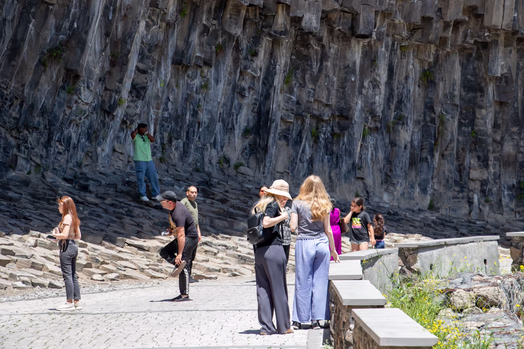 Yerevan Private Tour - Guests marveling at the majestic Symphony of Stone