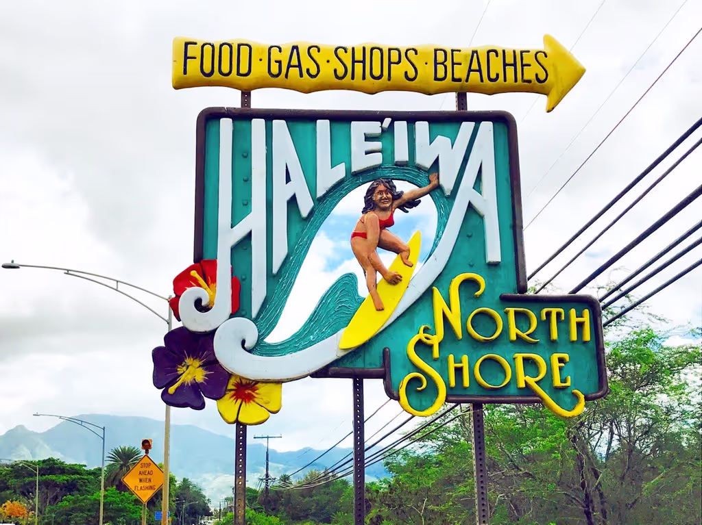 Honolulu Private Tour - North Shore Oahu sign