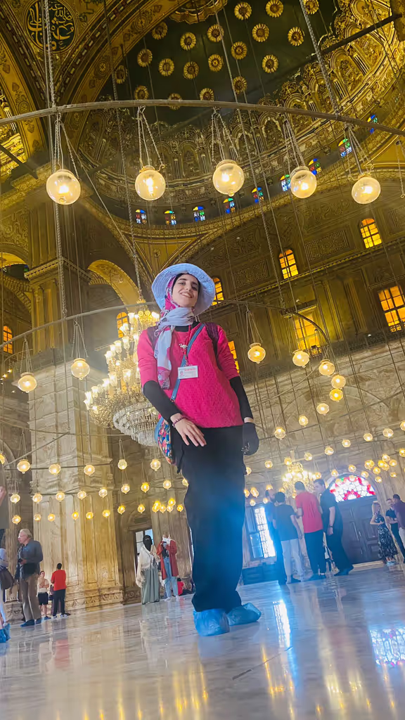 Giza Private Tour - inside the alabaster mosque of Mohamed Ali Pasha