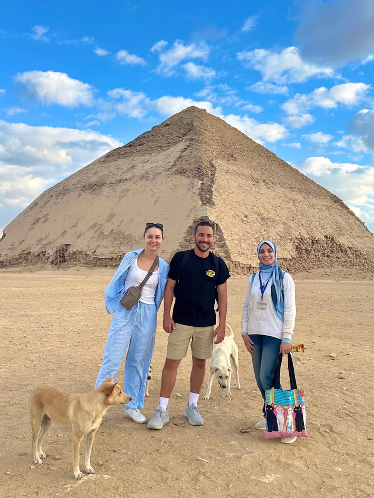 Giza Private Tour - the  magnificent beautiful bent pyramid