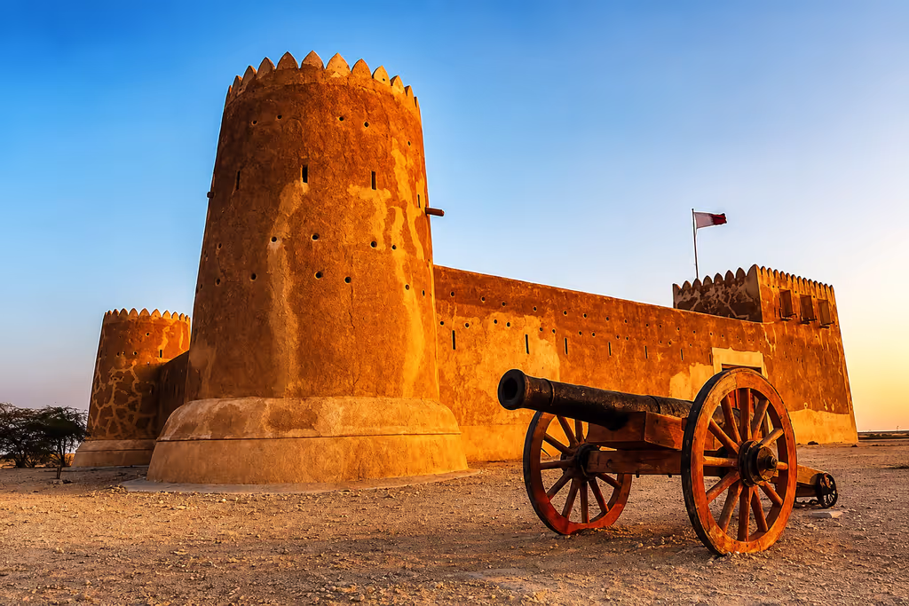 Doha Private Tour - Al Zubarah Fort’s historic watchtower.