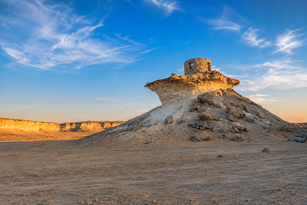 Doha Private Tour - Zekreet limestone landscape in West Qatar