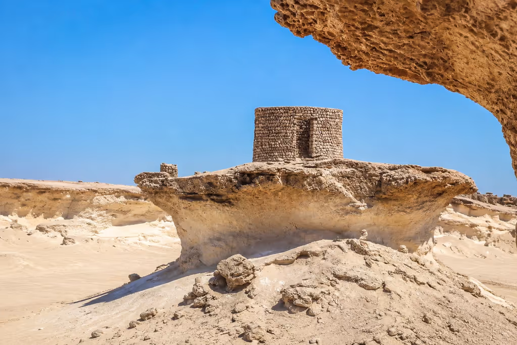 Doha Private Tour - Historic Zekreet stone structure and desert