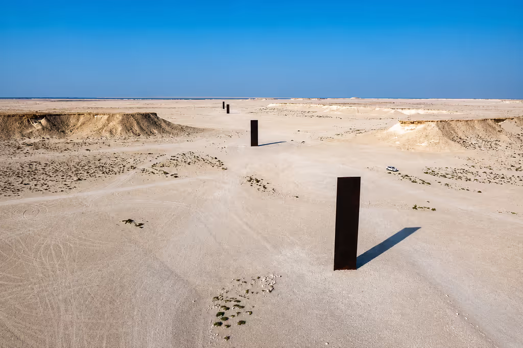 Doha Private Tour - Richard Serra sculpture in the Brouq Desert