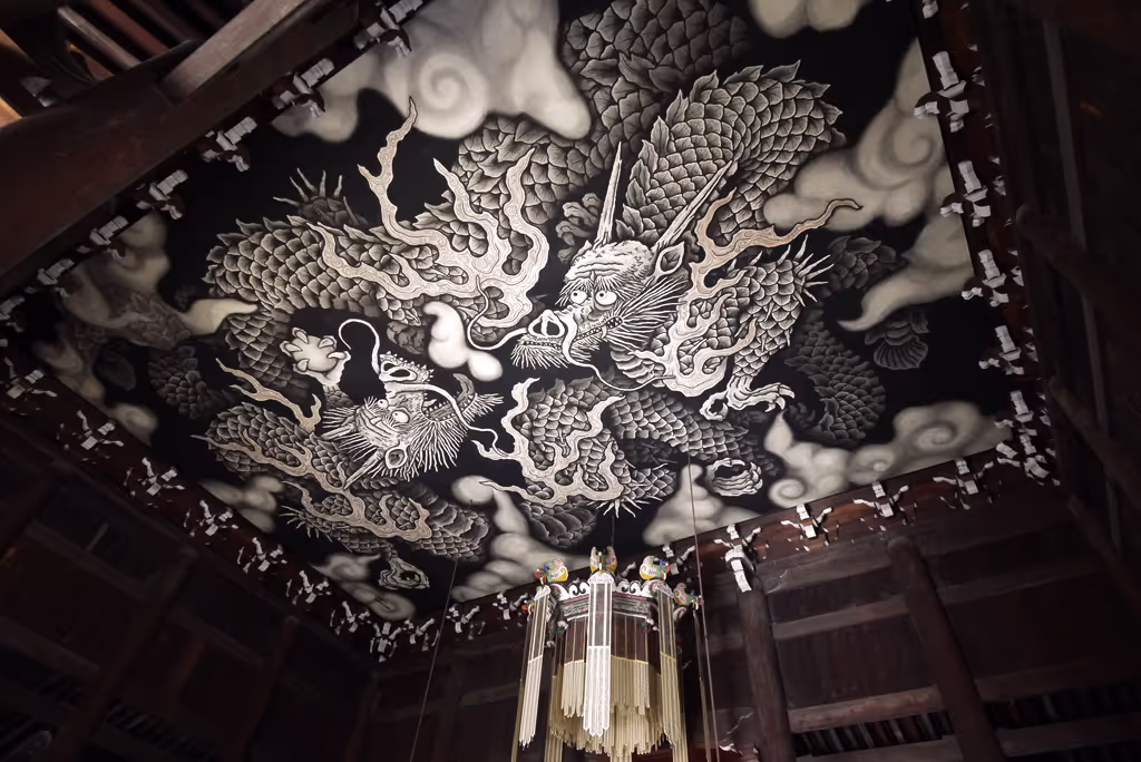 Kyoto Private Tour - grand dragon painting at Kenninji