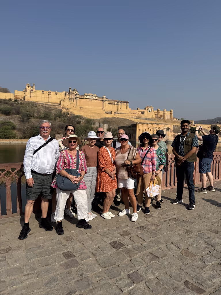 Jaipur Private Tour - Exploring Amber Fort with guests from Australia