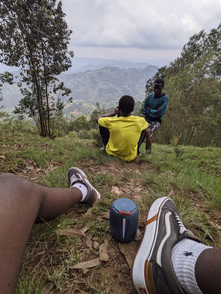 Ruhengeri Private Tour - Resting at Mbwe Hill summit at 1,948m with 360°