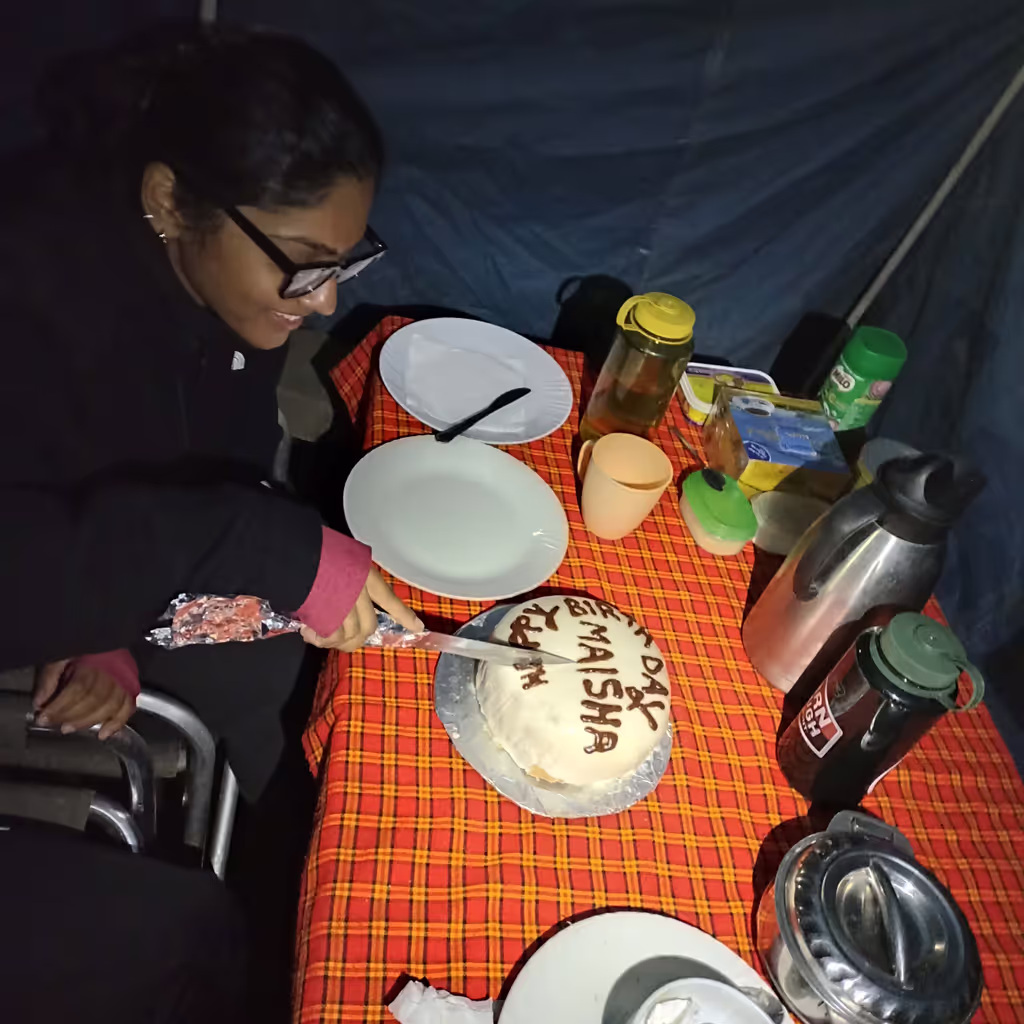Kilimanjaro Private Tour - Birthday cake on the mountain prepared with our Co