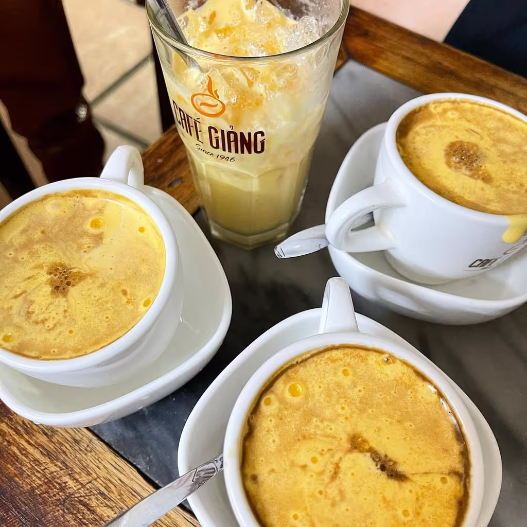 Hanoi Private Tour - A Vietnamese coffee break during the walk