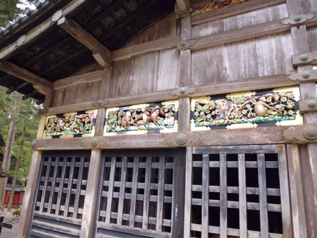 Nikko Private Tour - Sacred Stable House in Nikko Toshogu Shrine is famous for its carvings, Three Wise Monkeys, saying see no evil, hear no evil, speak no evil.