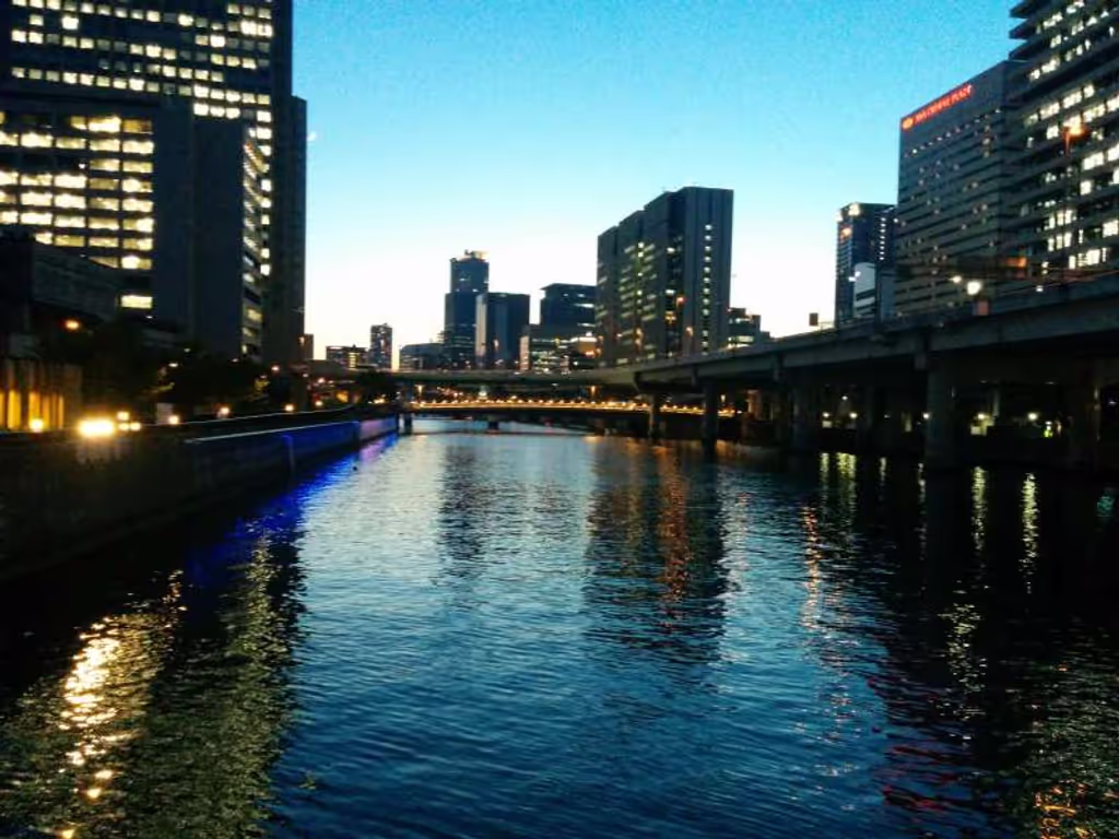 Osaka Private Tour - 3. Nakanoshima Rive side view(Near Old City)