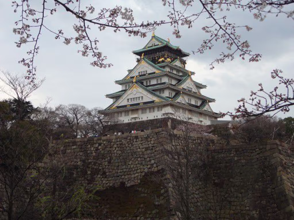 Osaka Private Tour - I took a pictutre from North Outer Moat.