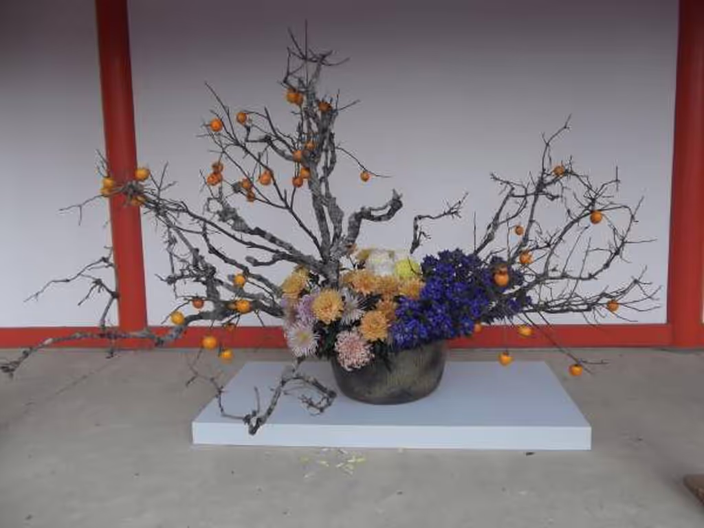 Kyoto Private Tour - Flower arrangement contributed by a well-wisher.