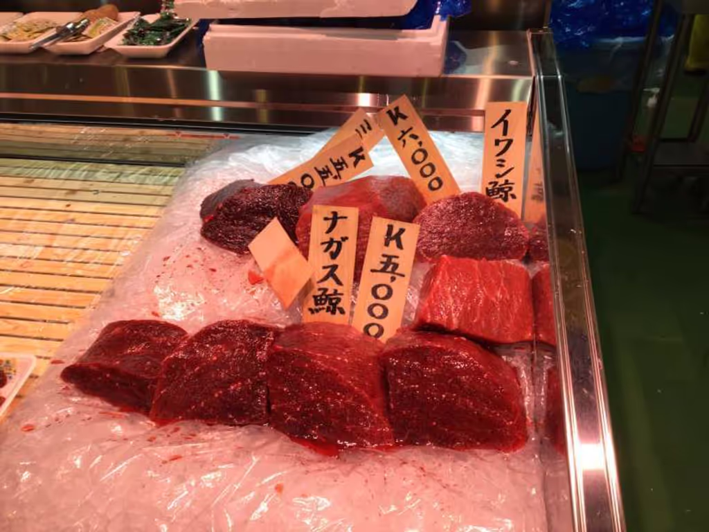 Tokyo Private Tour - Whale meat for sale