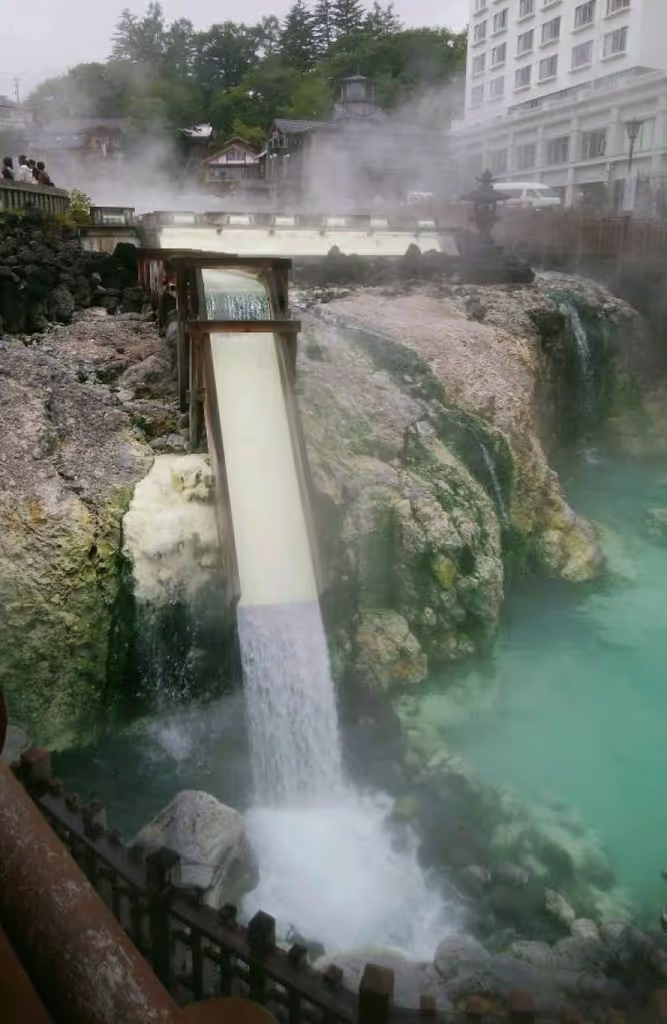 Gunma Private Tour - Yubatake, hot spring field.