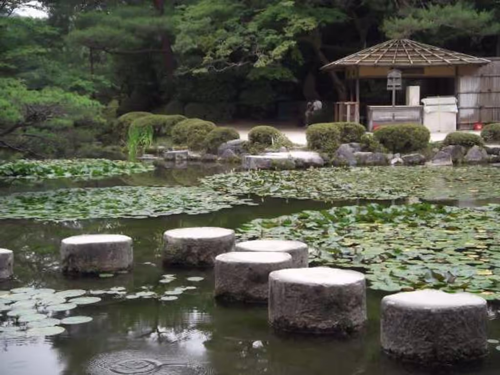 Kyoto Private Tour - Stepping stones in the "Shinen" sacred garden..