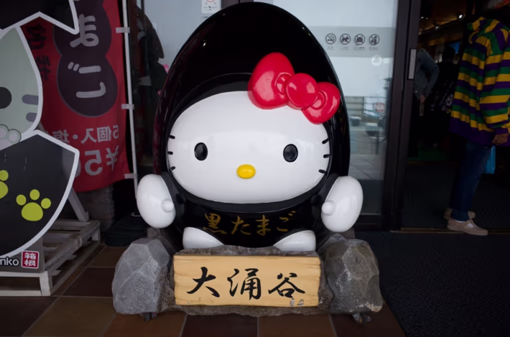 Hakone Private Tour - Black egg-shaped Kitty will welcome you.