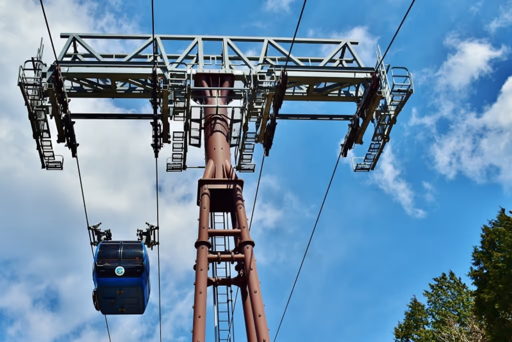 Hakone Private Tour - Hakone Ropeway gives you impressive sight, especially around Owakudani.