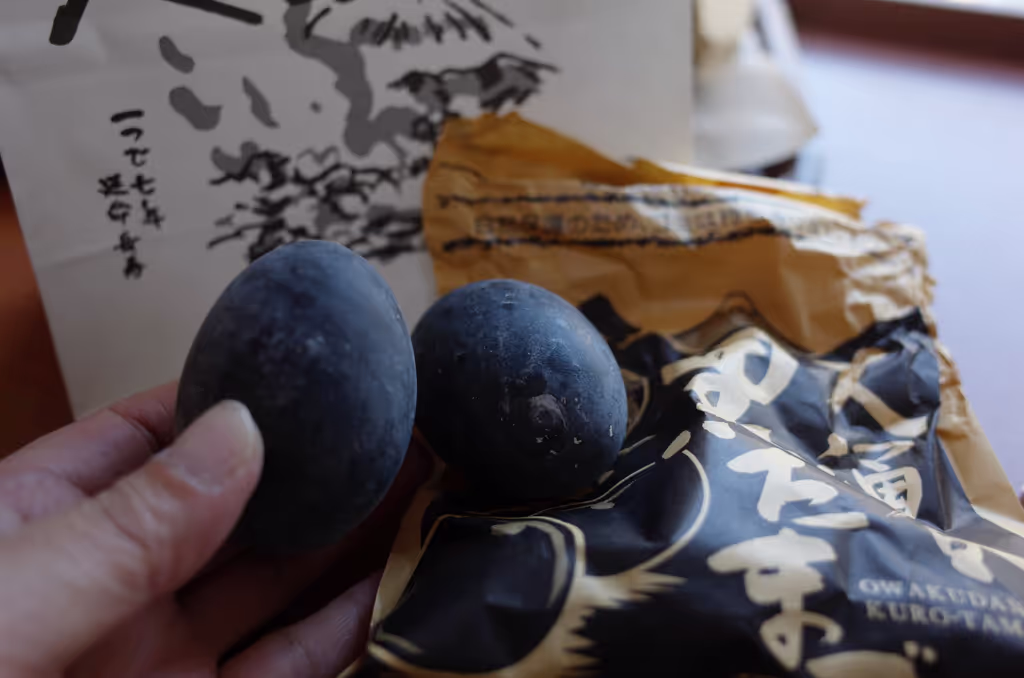 Hakone Private Tour - Try black egg!
