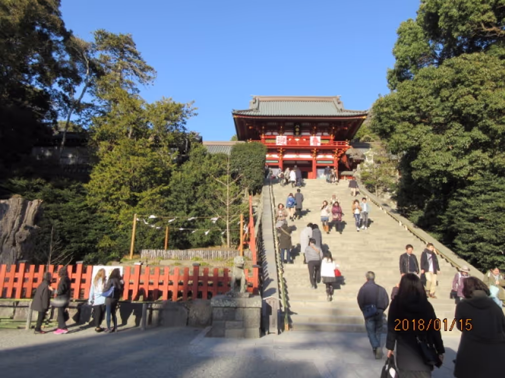 Kamakura Private Tour - Tsurugaoka Hachimangu Shrine (Shogun Minamoto Yoritomo made it the core of planned city of Kamakura where the first military government was placed in Japan.)