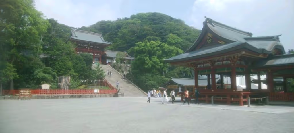 Kamakura Private Tour - Tsurugaoka Hachimangu shrine.
The centre of Kamakuran.