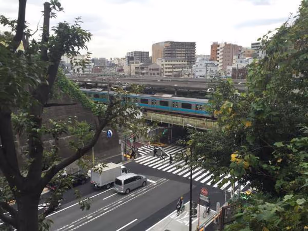 Tokyo Private Tour - Nishi-Nippori station from Dokan-yama park