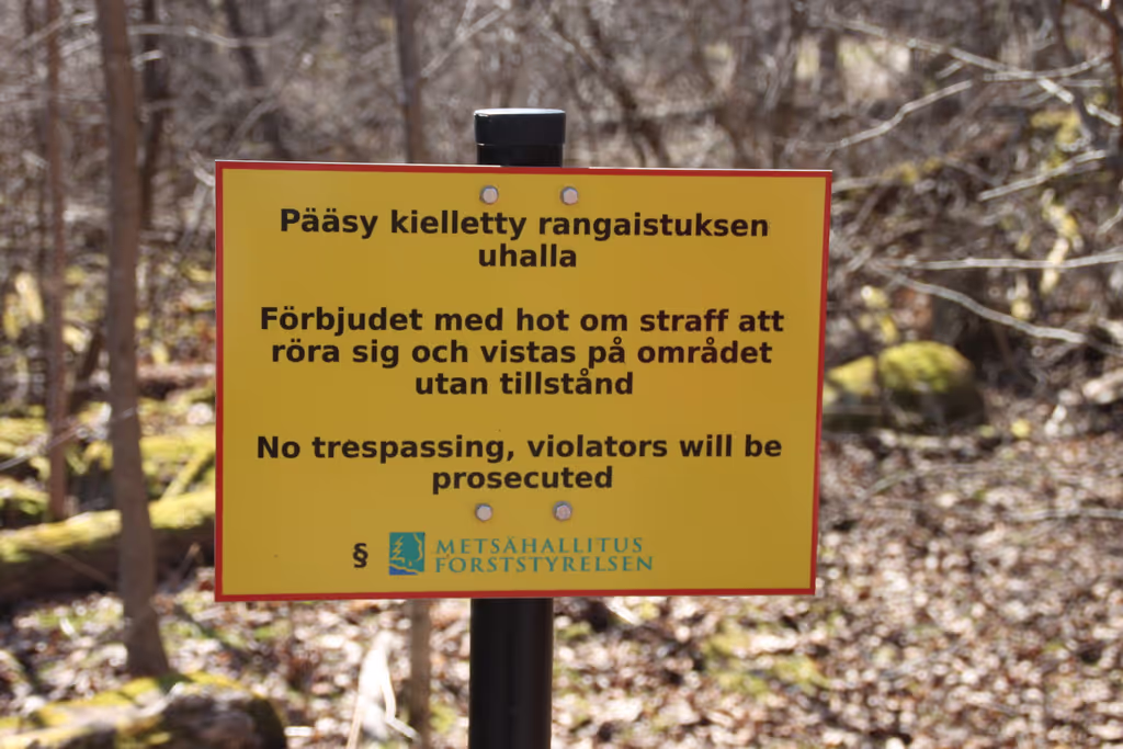 Helsinki Private Tour - Some places are still prohibited due dangerous holes in the ground