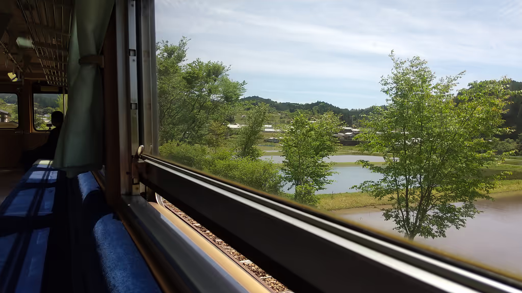 Gifu Private Tour - scenery from the window