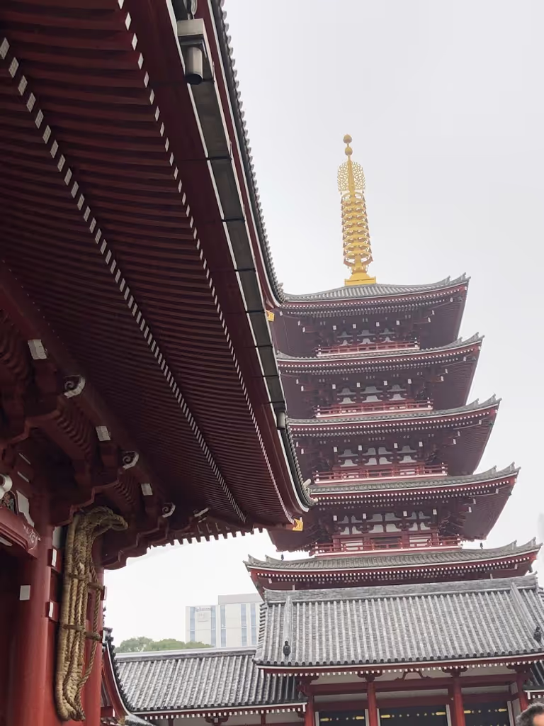 Tokyo Private Tour - Five storied pagodas in Sensoji-temple.