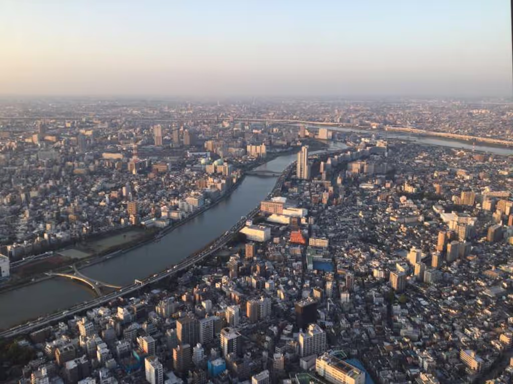 Tokyo Private Tour - O1. Tokyo Sky Tree (from the observatory at 350 m)