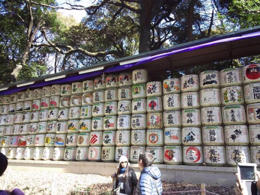 Tokyo Private Tour - Stacked sake barrels
Want some?