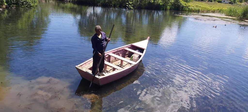 Tirana Private Tour - Fisherman at Drilon Park