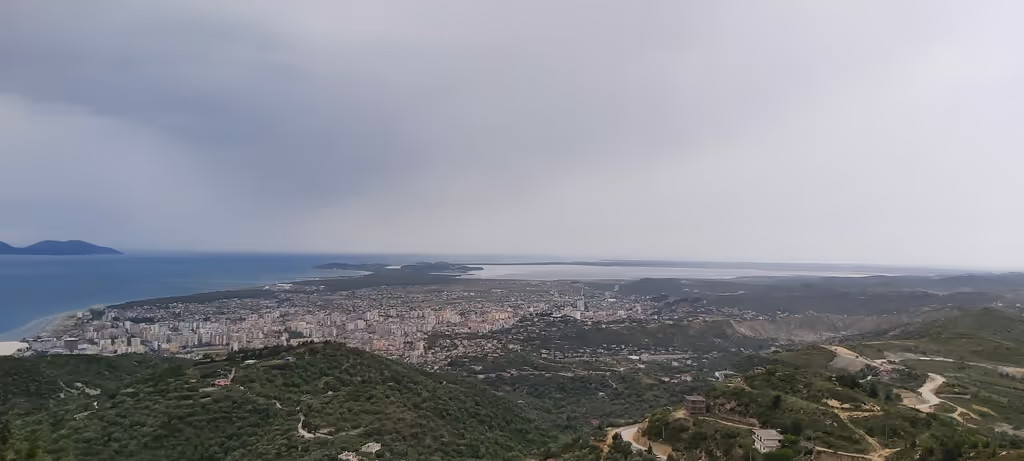 Tirana Private Tour - Bay of Vlore seen from above
