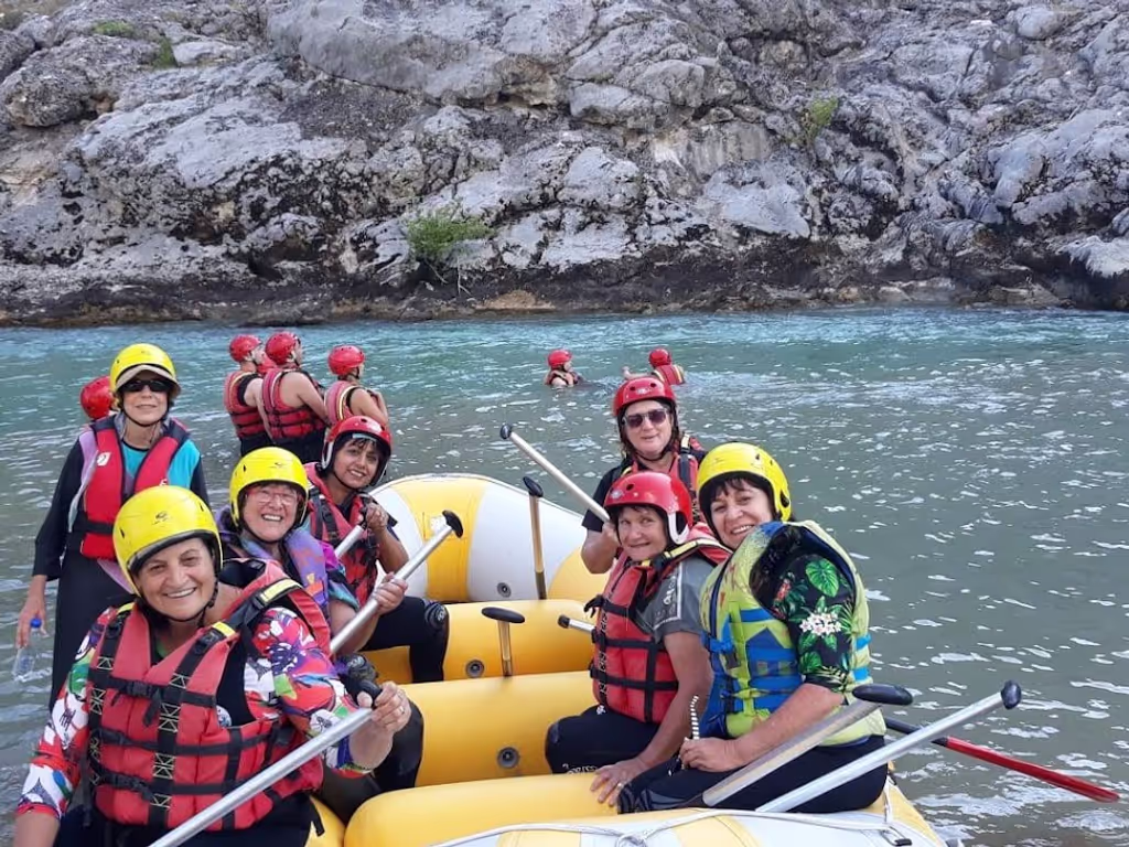 Tirana Private Tour - Happy girls from Israel enjoyed very much rafting at the Canyons