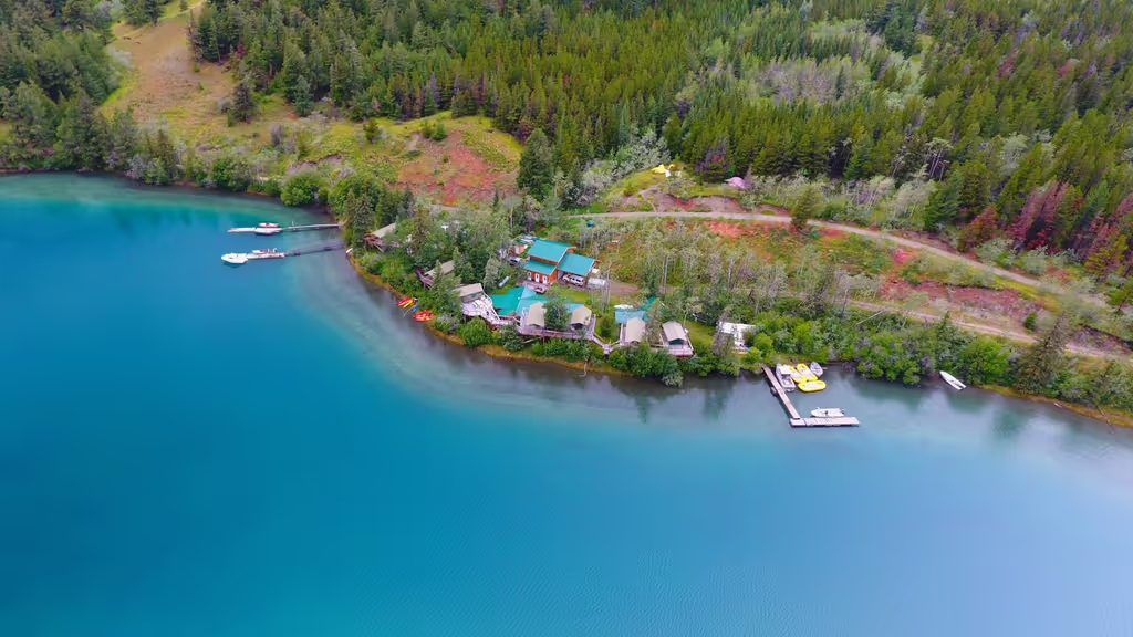 Vancouver Private Tour - Aerial view of the lodge