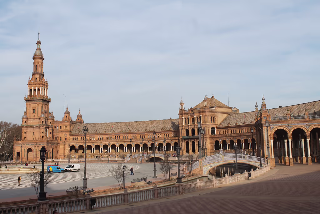 Seville Private Tour - The Plaza de España. Spanish Sq.