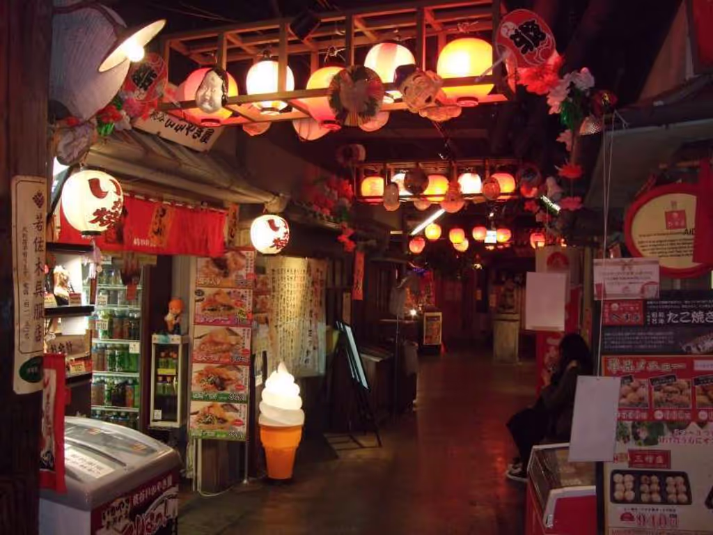 Osaka Private Tour - 大阪港天保山碼頭Market Place裡面設有"浪花（大阪）饞鬼胡同"