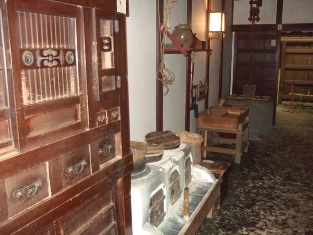 Osaka Private Tour - “大阪生活今昔館"（天神橋筋六丁目）。
日本江戶時代一般家庭的廚房。