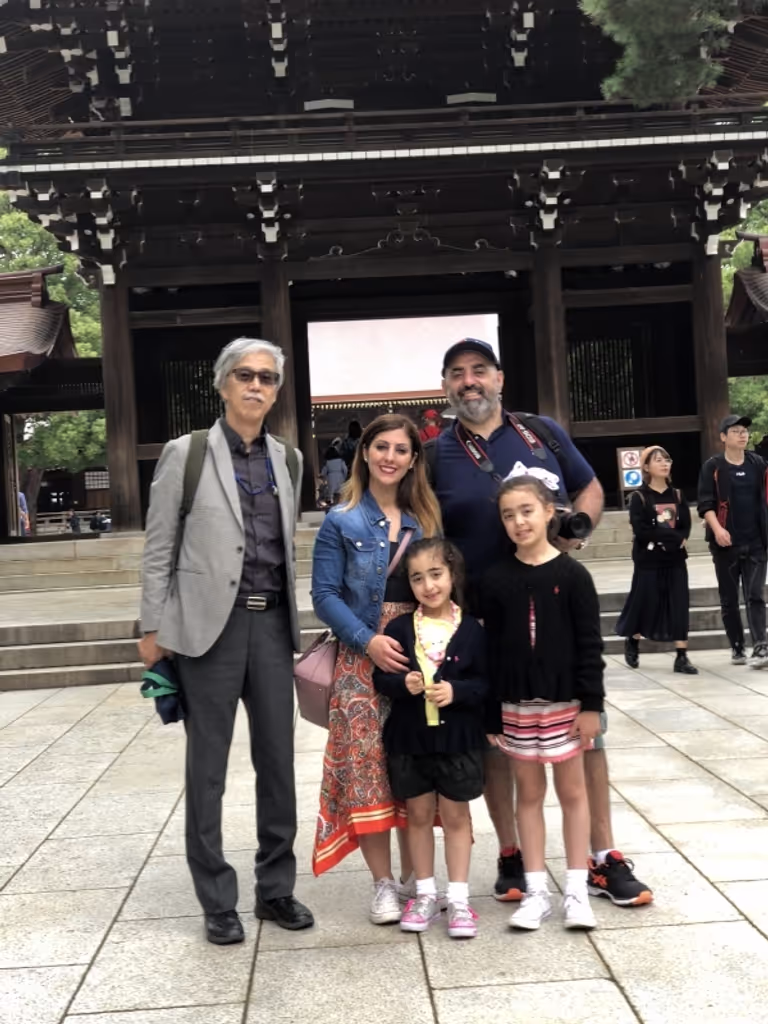 Tokyo Private Tour - with a lovely family from Australia in Meiji Jingu Shrine