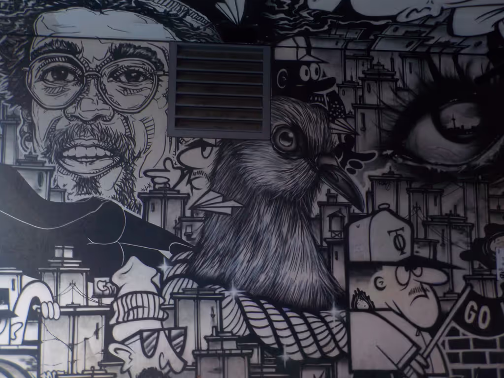 Toronto Private Tour - Black n White Graffiti Alley