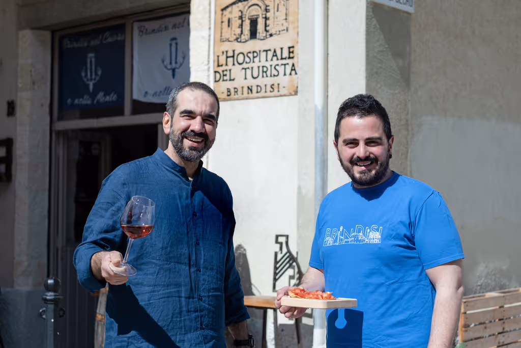 Brindisi Private Tour - Daniele your guide with his friend Fabrizio from Hospitale del Turista in Brindisi