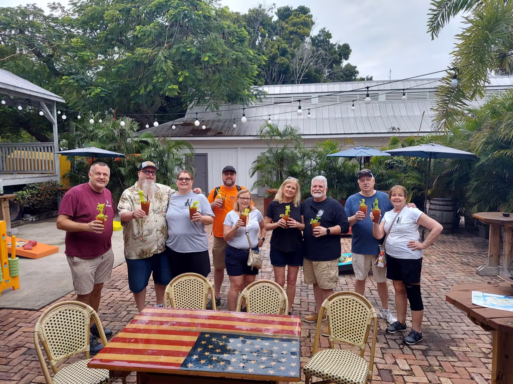 Key West Private Tour - Getting ready to start the stroll at Ramshead (yes mine has Bourbon in it)