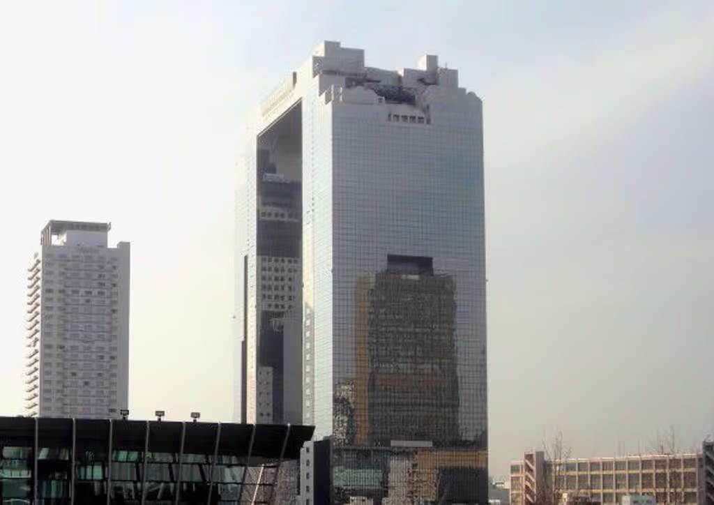 Osaka Private Tour - The Umeda Sky Building viewed from the Grand Front Osaka