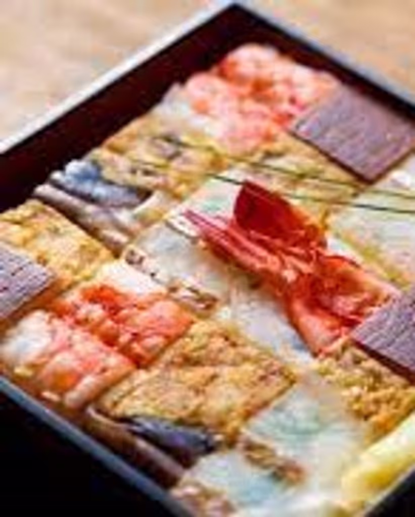 Kyoto Private Tour - Pressed sushi, topped with sliced fish, with arabesque design on top, as photo. It will cost Jyen2000. Wensday, Thursday off day.